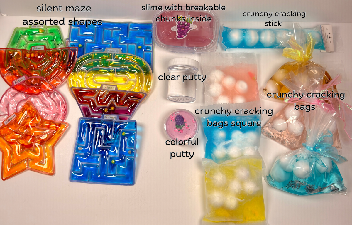 Sealed Mystery Bag with Fidgets and Custom Sticker