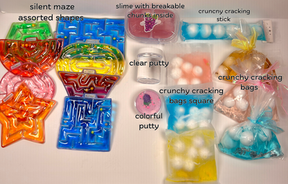 Sealed Mystery Bag with Fidgets and Custom Sticker